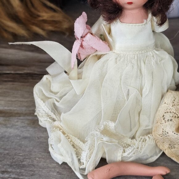 1940s‎ Vintage Nancy Ann Storybook Bisque Dolls Need Repair Arms Blonde Burnette - Picture 9 of 11